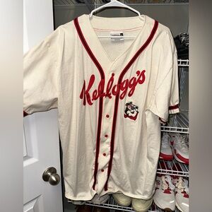 VINTAGE Kelloggs baseball jersey